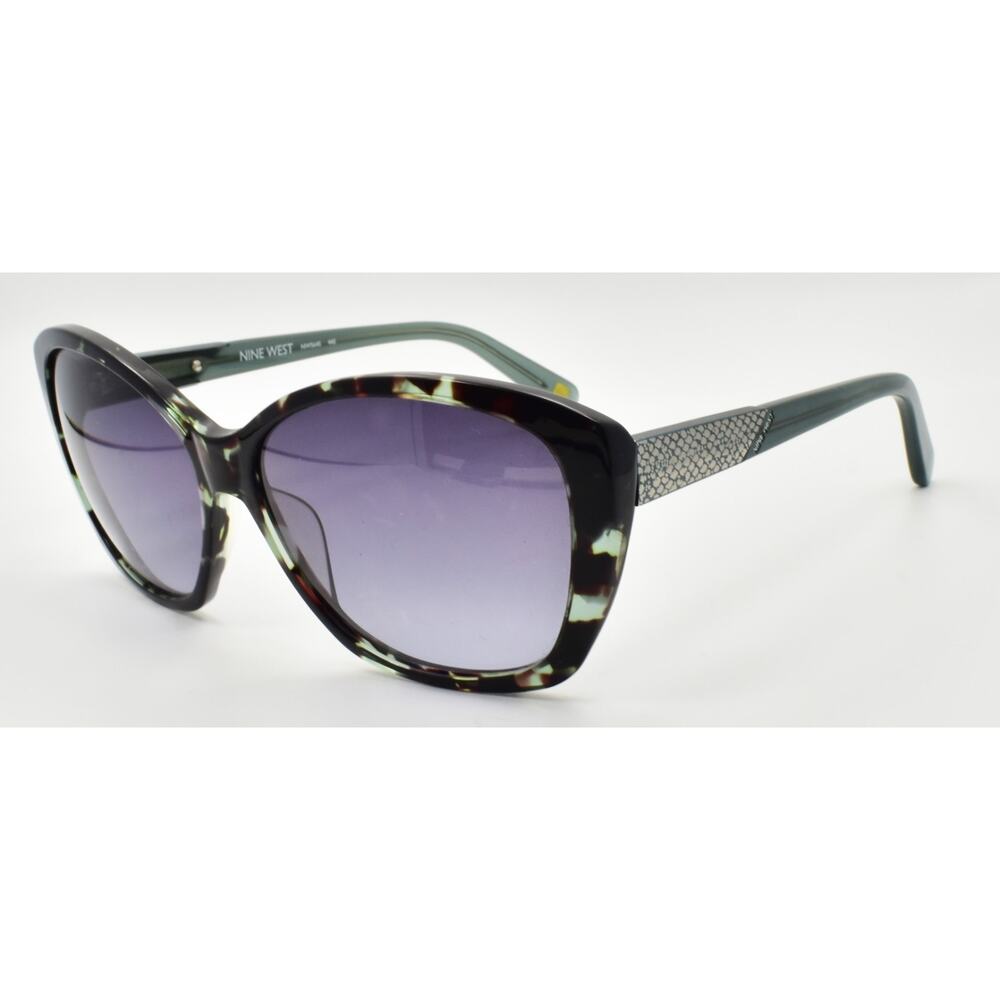 Nine West NW564S 442 Women's Sunglasses Aqua Tortoise / Gray Gradient